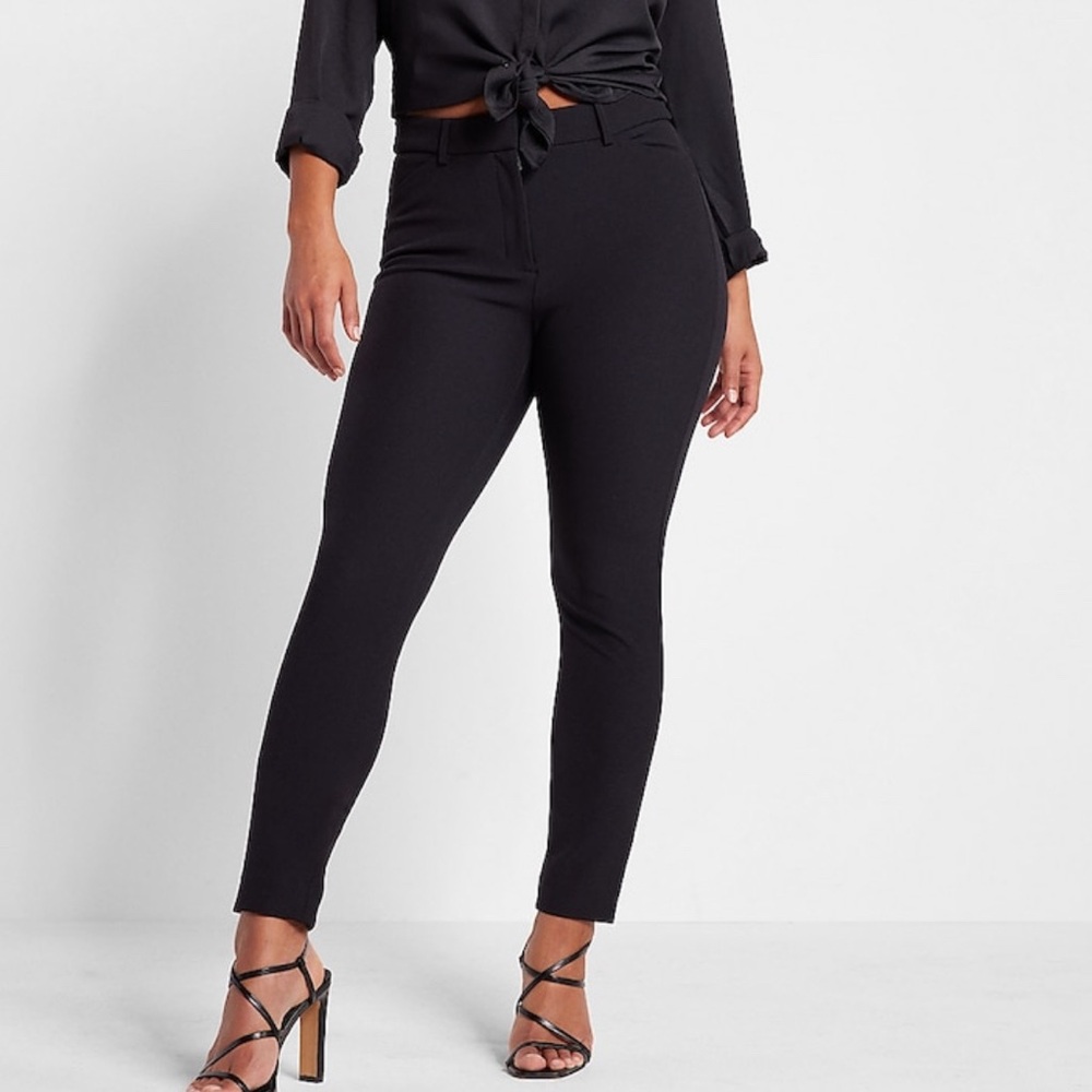 Express Black Skinny High-Waisted Pants